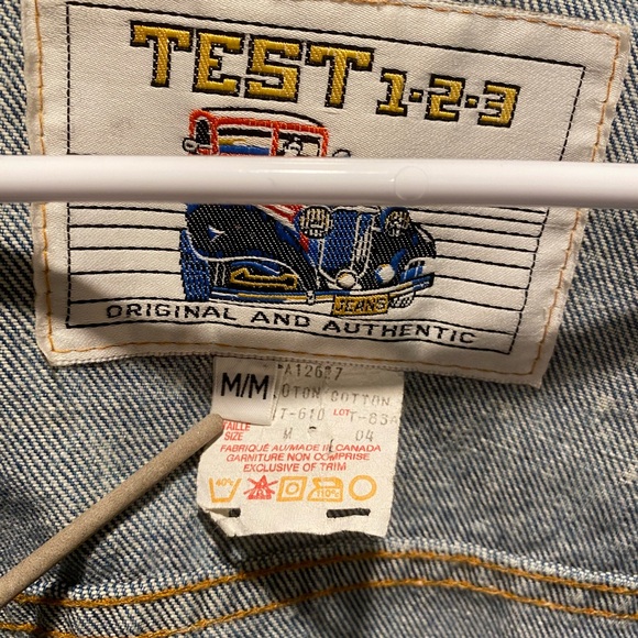 Real vintage acid wash jean jacket - Picture 3 of 12